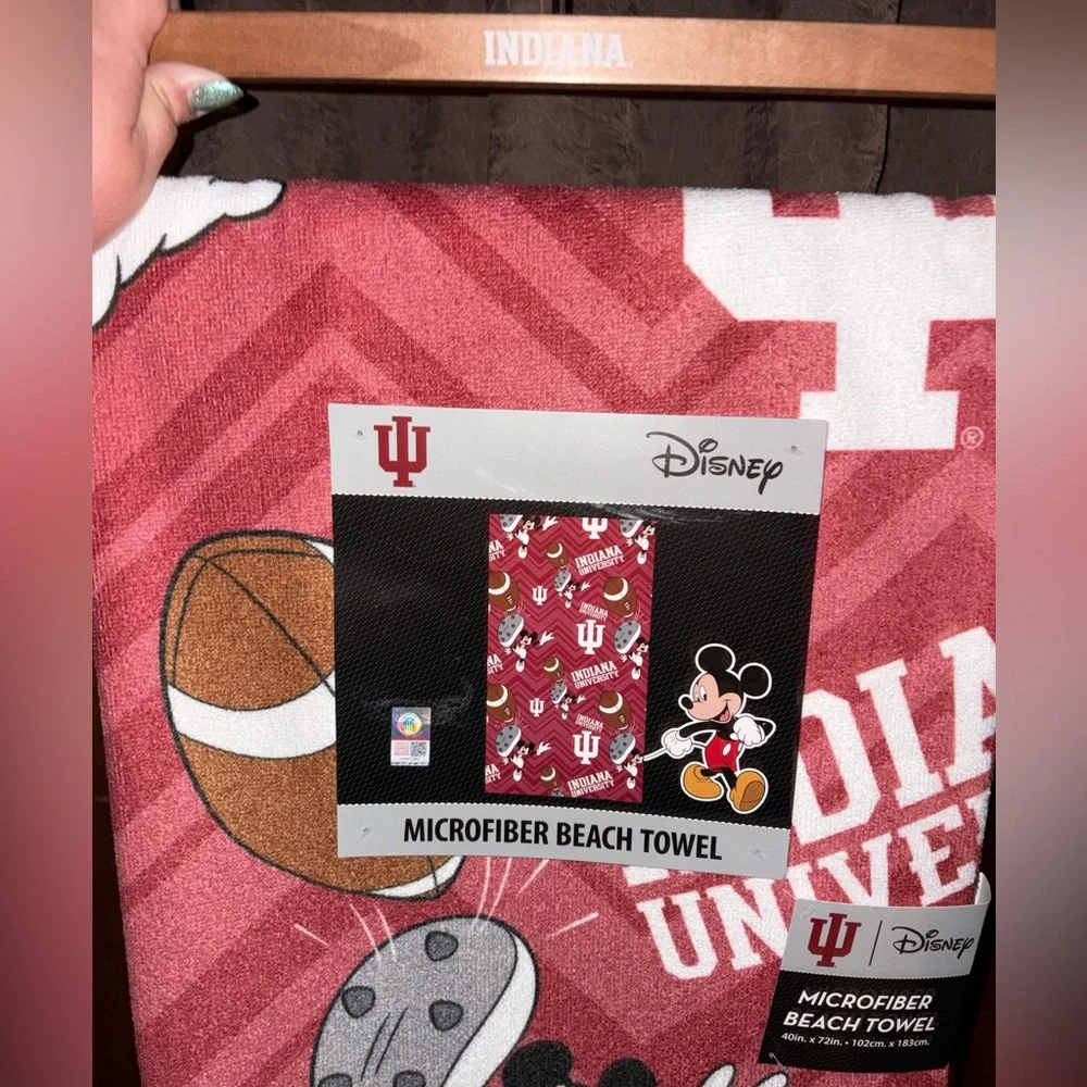 Disney Mickey Mouse Indiana University Microfiber Beach Towel